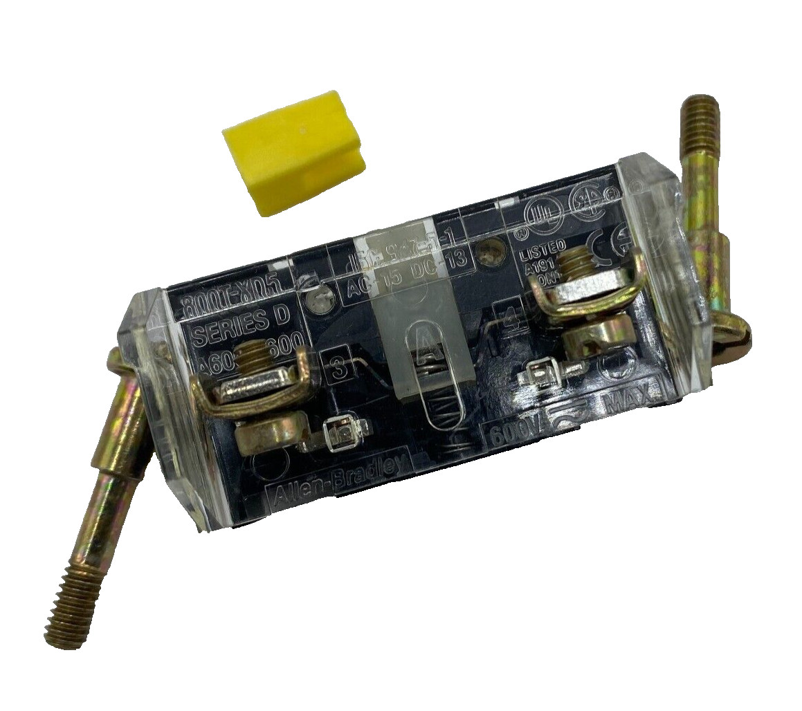 ALLEN BRADLEY AB 800T-XD5 CONTROL BLOCK SERIES D AC-15 DC-13 800TXD5🔔