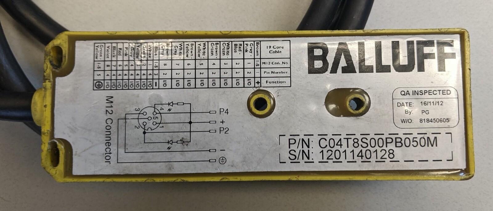 Balluff C04T8S00PB050M 8 port block