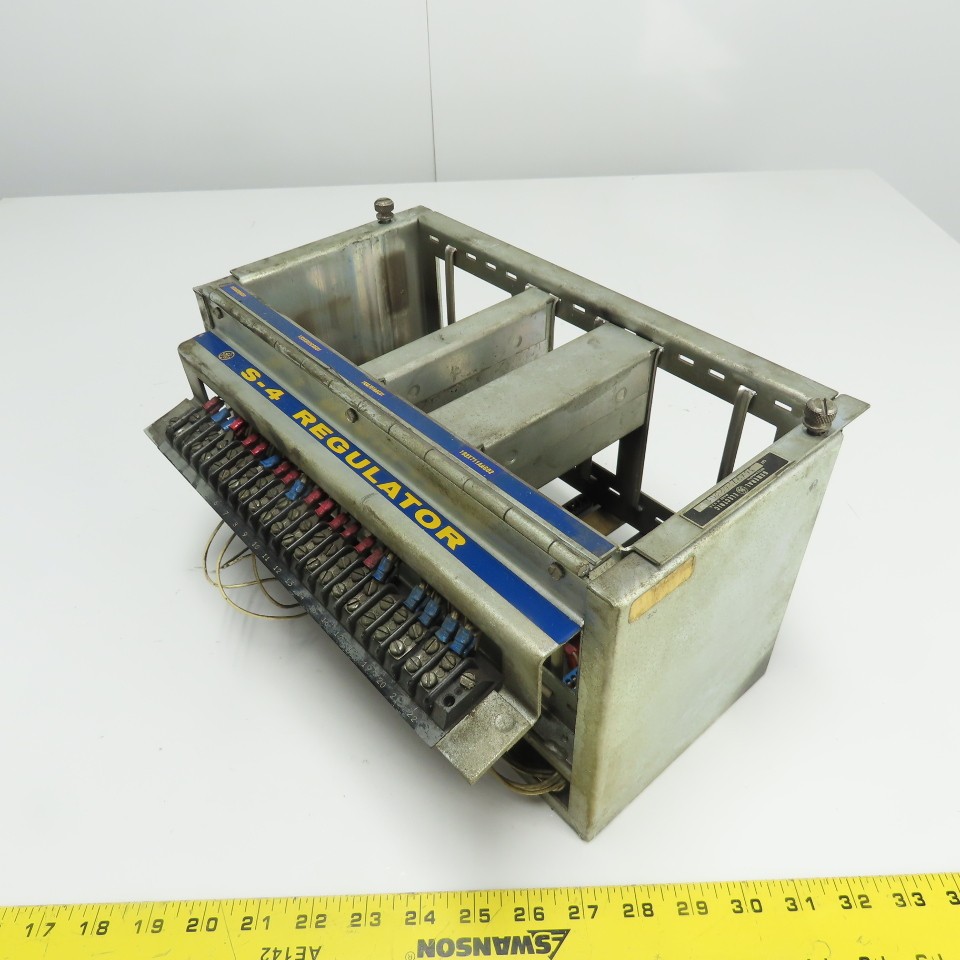 General Electric 36X972623G1 S-4 Regulator 4-Slot Rack Chassis