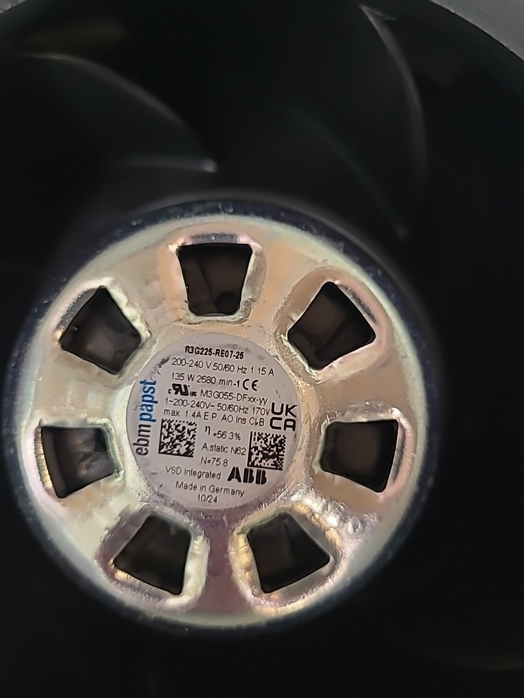 Fan With Casing EBM-Papst R3G225-RE07-25
