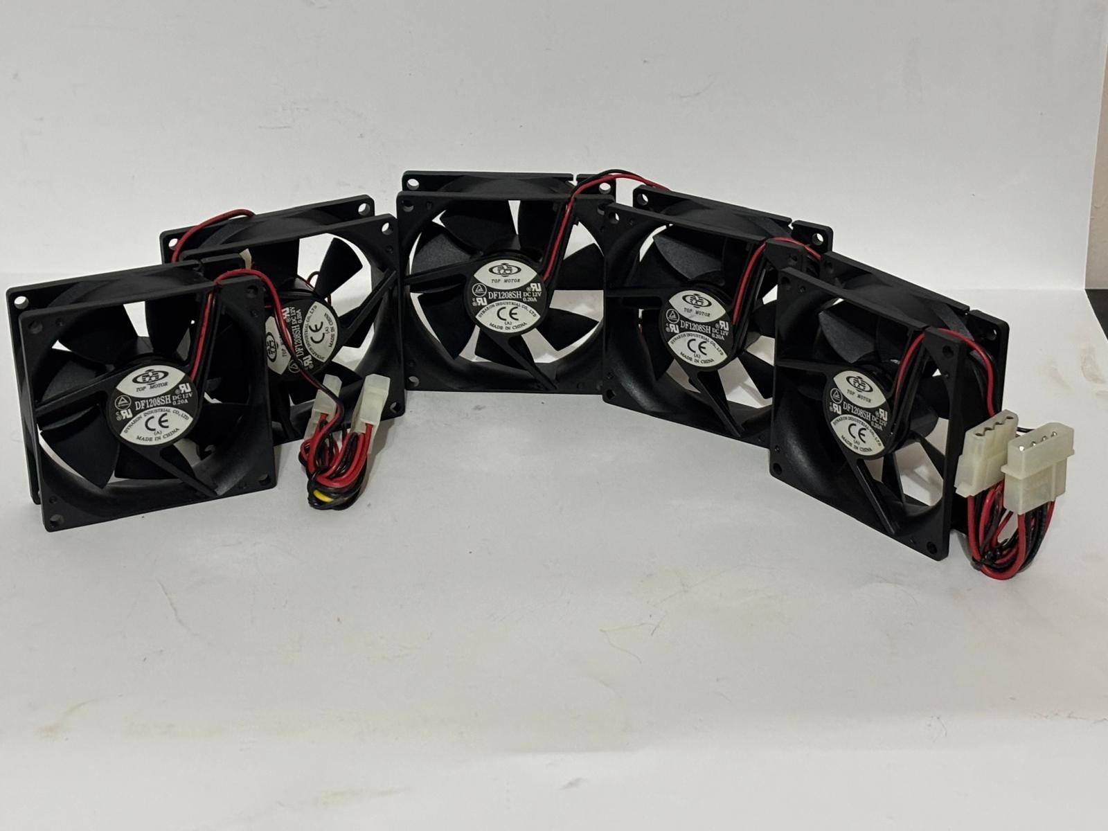 New TOP MOTOR DF1208SH DC12V 0.20A 4pin cooling fan ,PACK OF FIVE