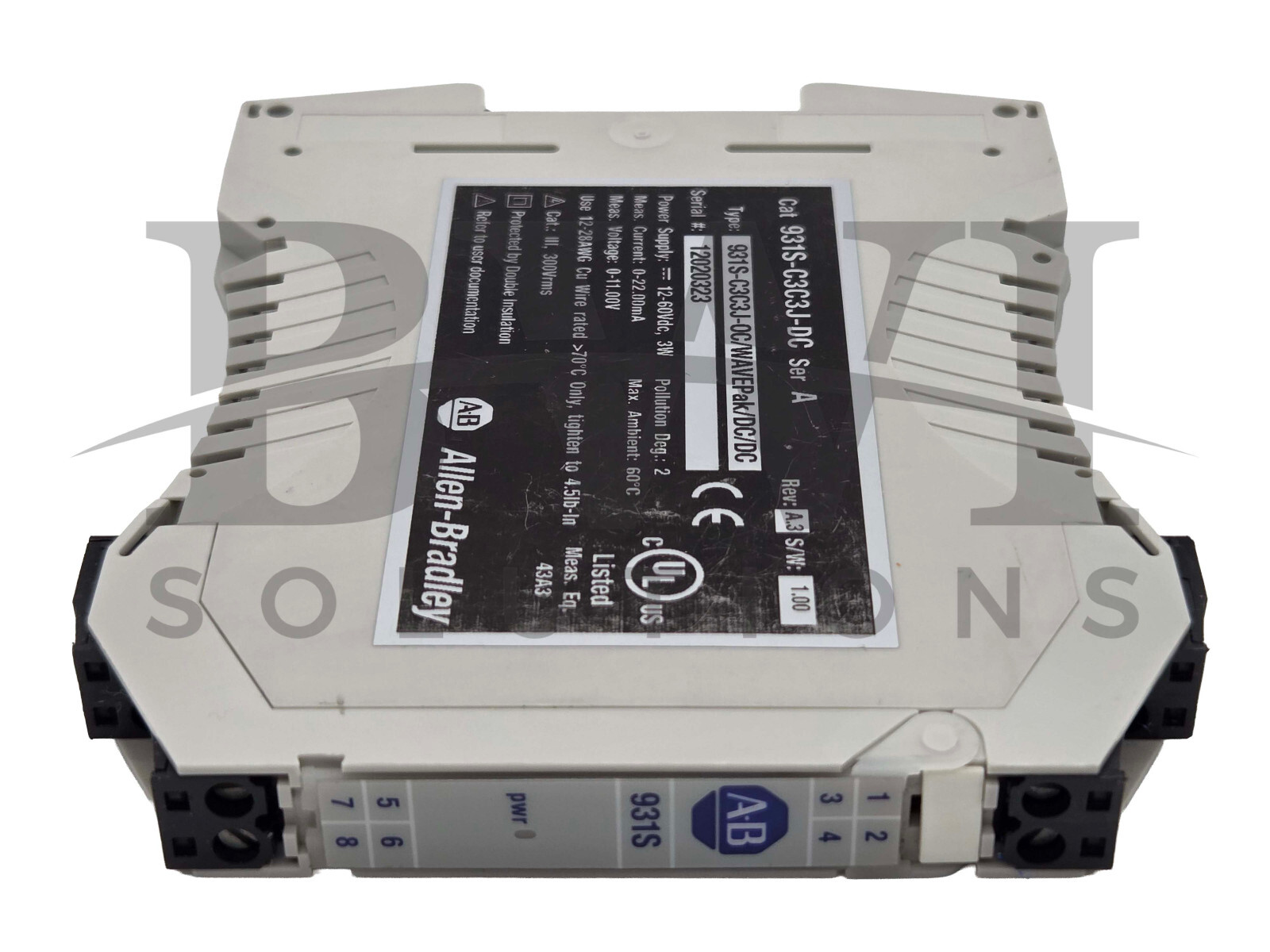 Allen Bradley 931S-C3C3J-DC /A Signal Converter A.3, 931S-C3C3J-0C/WAVEPak/DC/DC