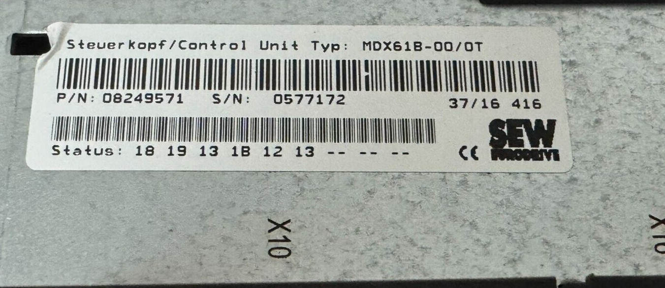 USED SEW EURODRIVE MDX61B0040-5A3-4-0T/DEH21B/DFE32B MOVIDRIVE MDX61B-00/0T