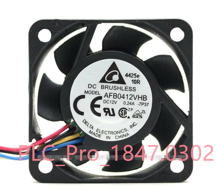 1PCS NEW Delta AFB0412VHB 12V 0.24A 4Pin 40x40x15mm Ball Bearing Case Fan