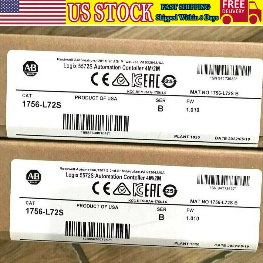 1756-L72S Allen-Bradley Sealed AB SER B GuardLogix 5572S Controller US Free Tax