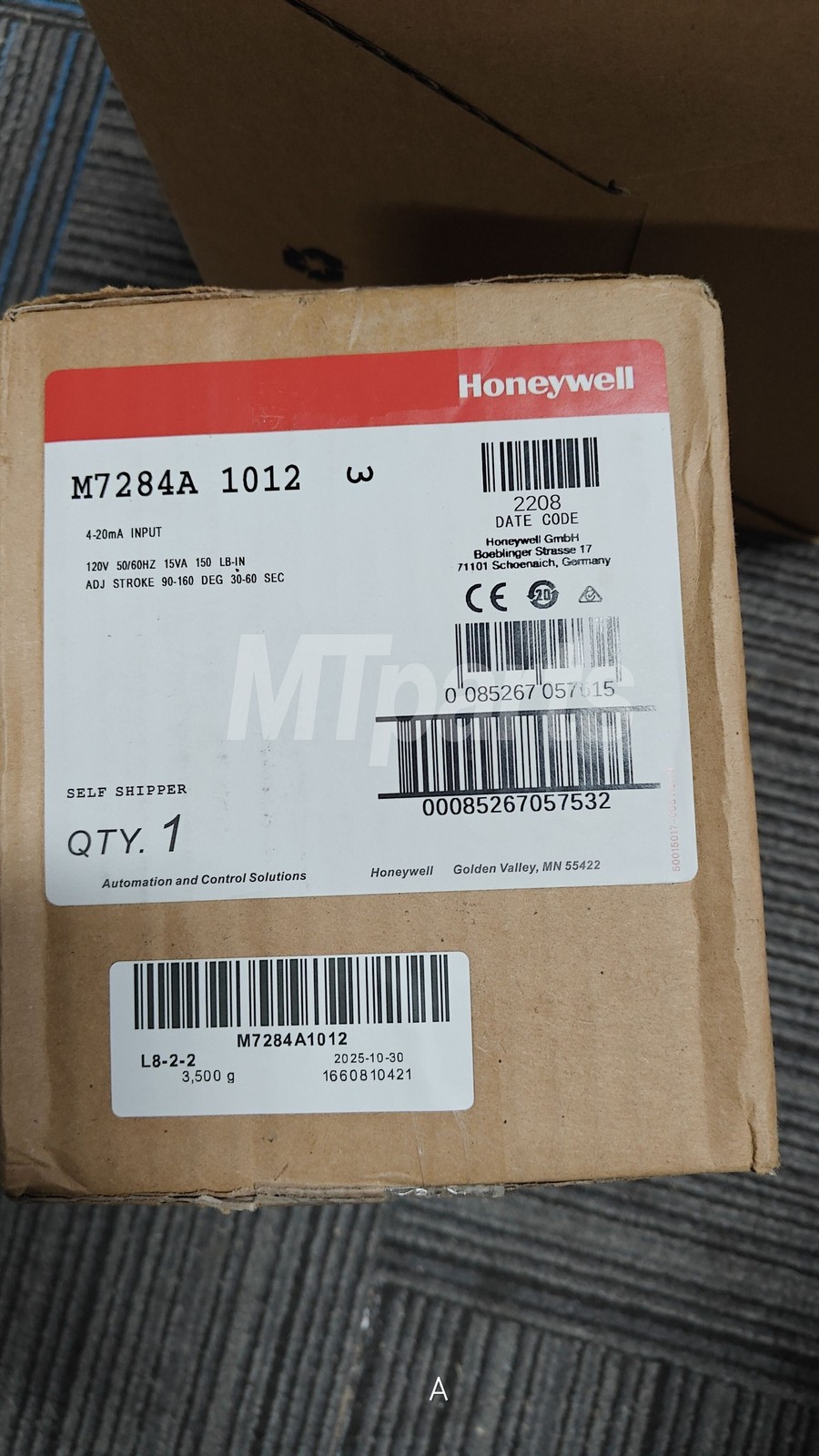 Surplus 1× Honeywell M7284A1012 New US Seller 1 year warranty