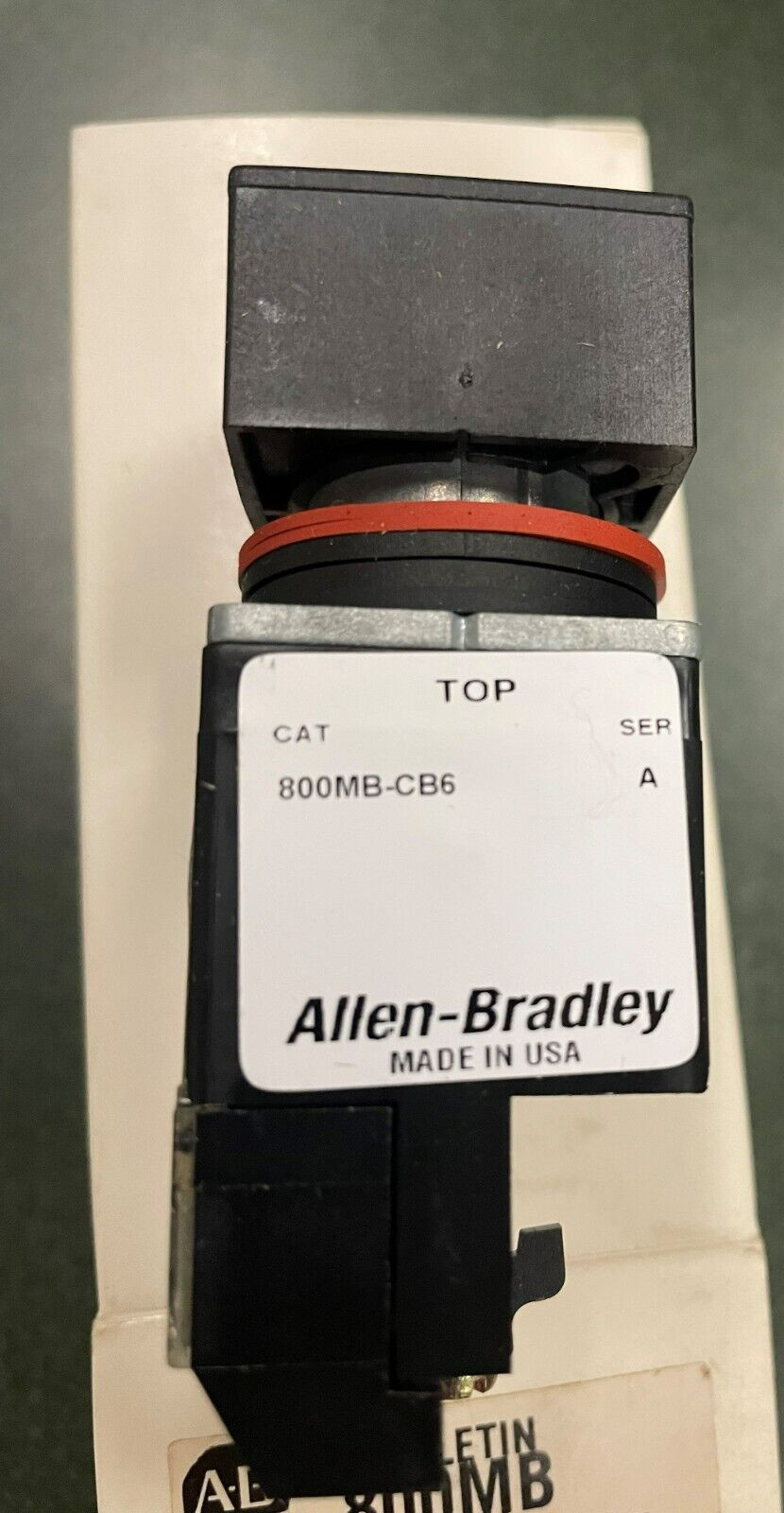 ALLEN BRADLEY SMALL SQUARE PUSH BUTTON 800MB-CB6D2S SERIES A