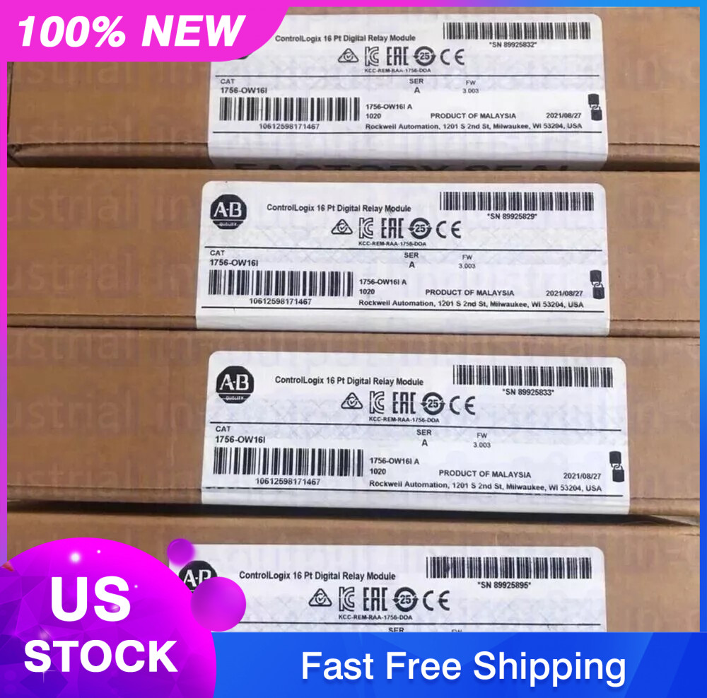 New Factory Allen-Bradley 1756-OW16I ser A ControlLogix Digital Relay Module