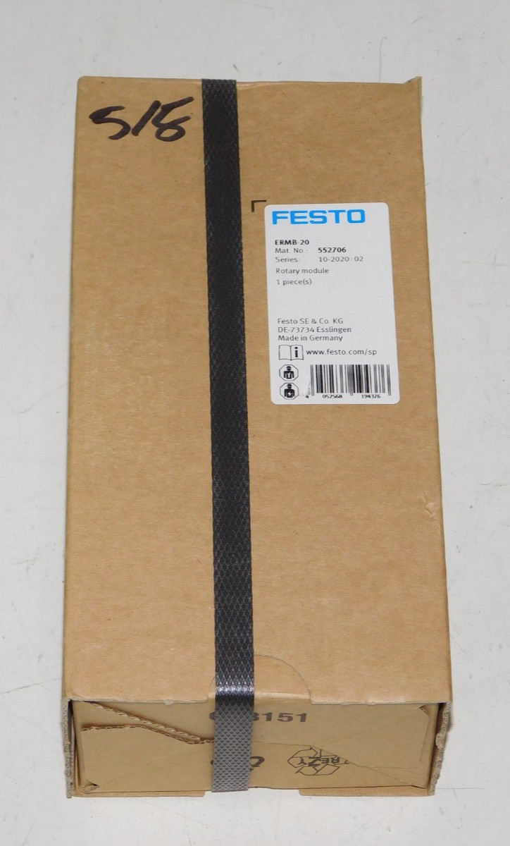 New Festo ERMB-20 552706 Electromechanical Compact Rotary Positioner Module Unit