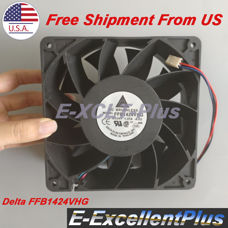 3-Wire Inverter Cooling Fan For Delta FFB1424VHG 24VDC 1.37A 140*140*50mm 14CM