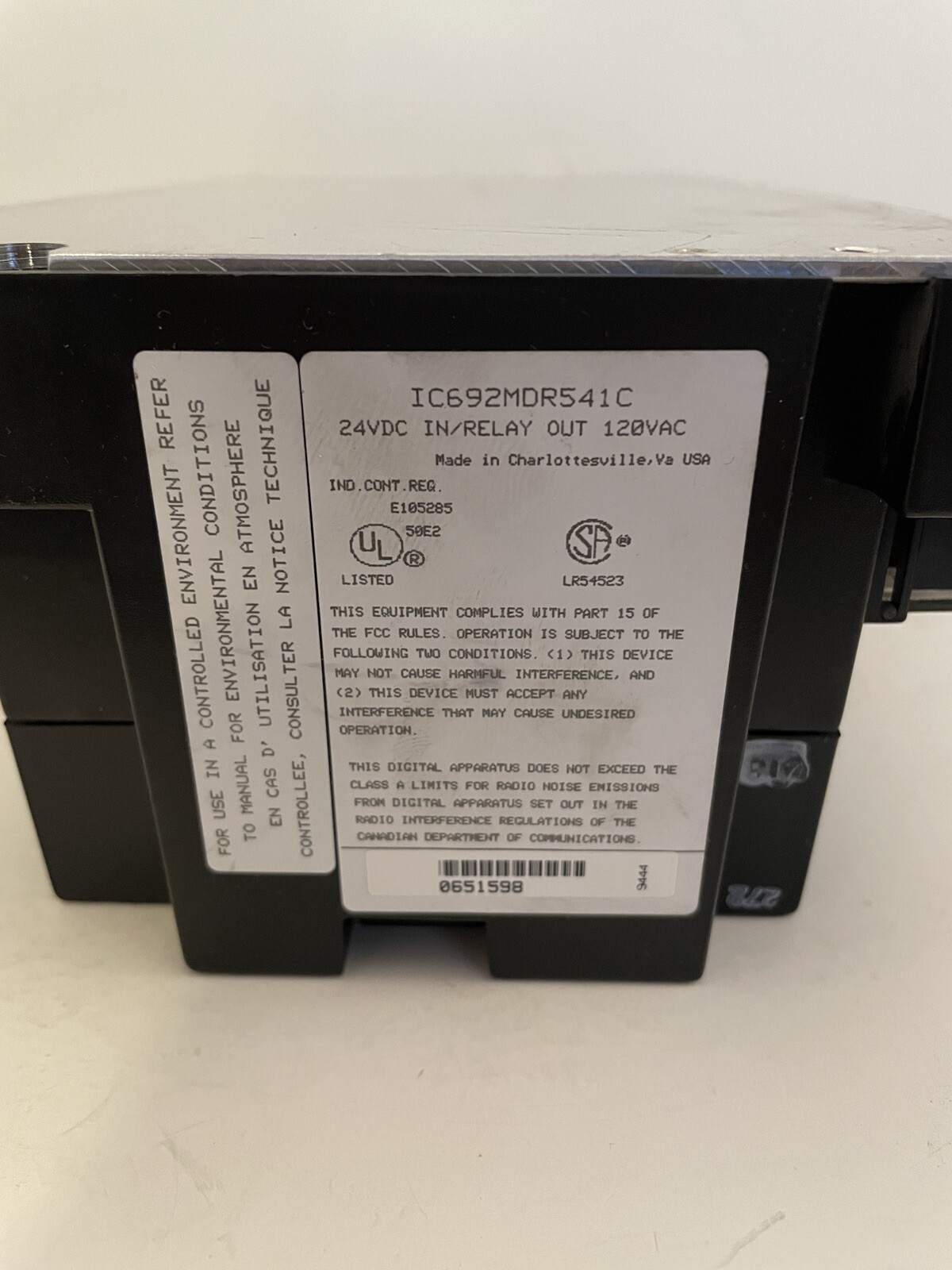 GE Fanuc IC692MDR541C / IC692CPU211H Programmable Controller Series 90-20
