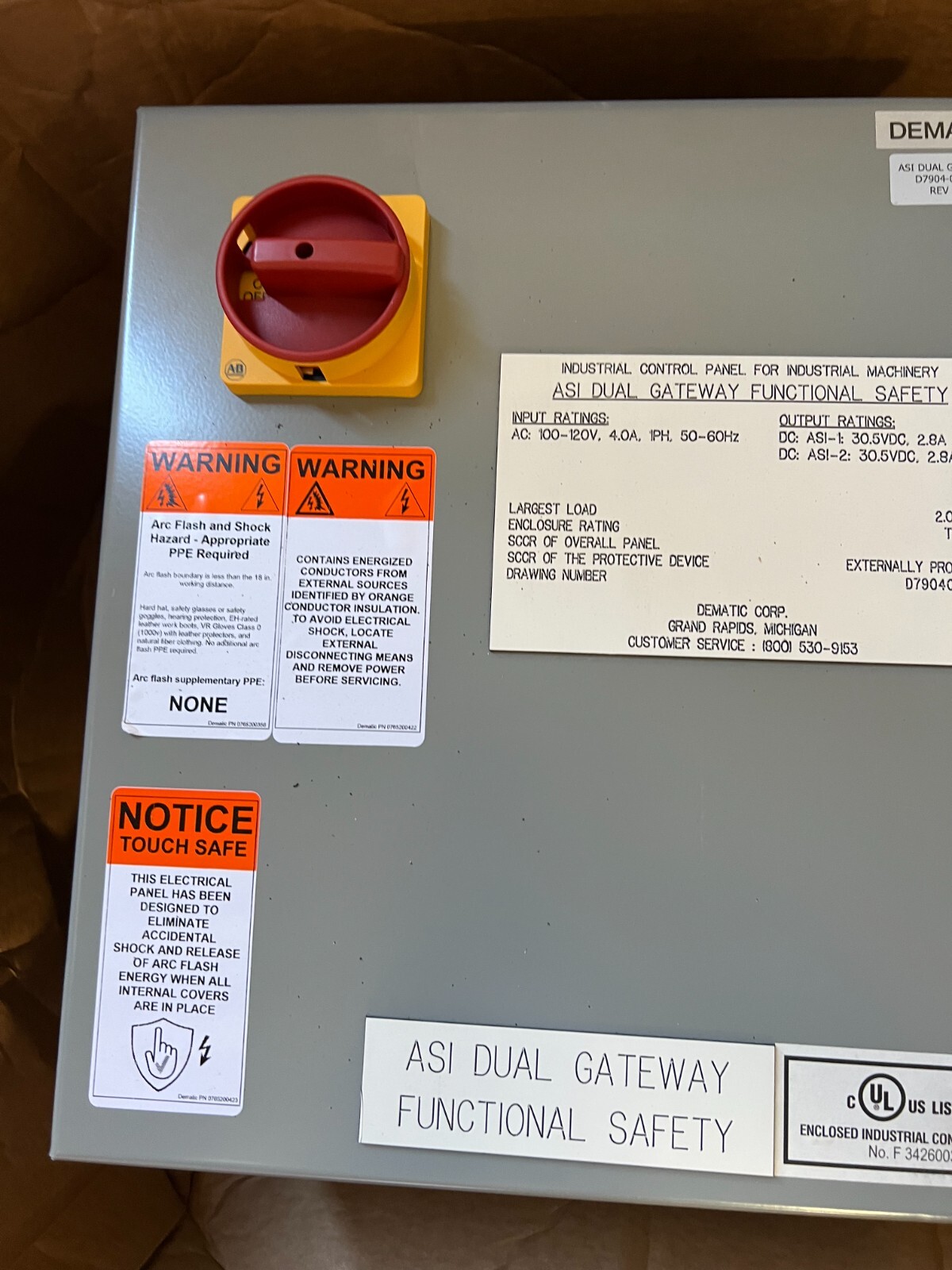 Dematic D7904-00785 ASI Dual Gateway Bihl Wiedemann BWU3544 AS-I, x2 PILS SLA3