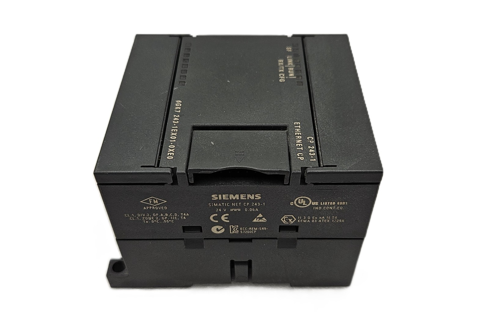 SIEMENS 6GK7 243-1EX01-0XE0 SIMATIC NET CP 243-1 ETHERNET PROCESSOR MODULE