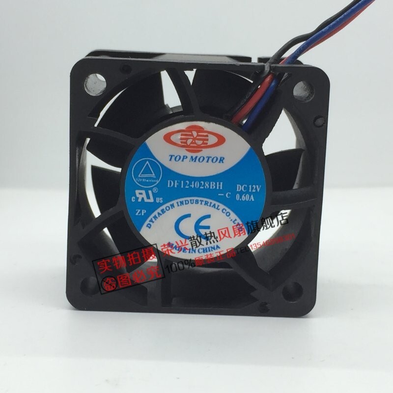 1 PCS TOP MOTOR Fan DF124028BH-C DC12V 0.60A 4CM 4028 3-wire cooling fan