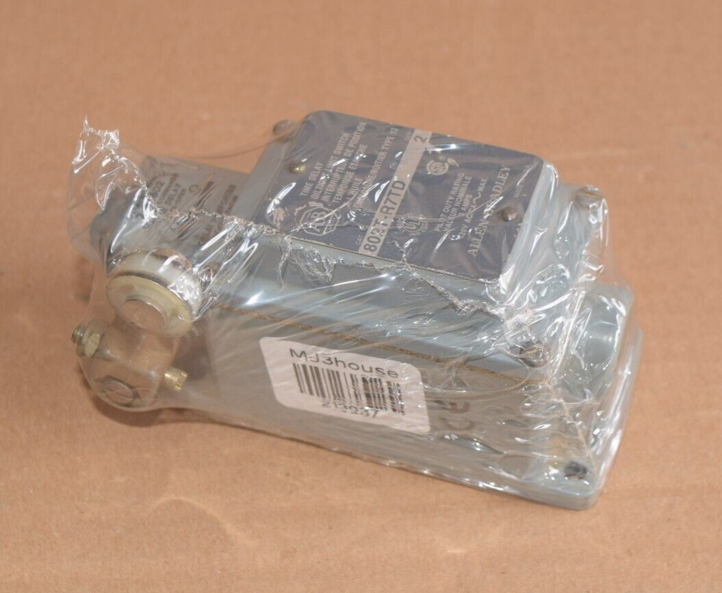 ALLEN-BRADLEY TIME DELAY OILTIGHT LIMIT SWITCH 802T-R7TD SERIES #213037-P2