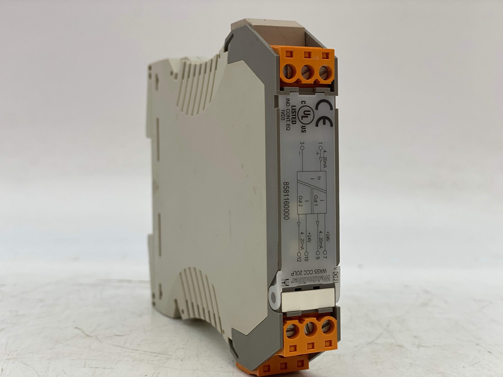 Weidmuller 8581160000 WAS5-CC-20LP Signal Converter 12-30VDC 4-20mA (Used)