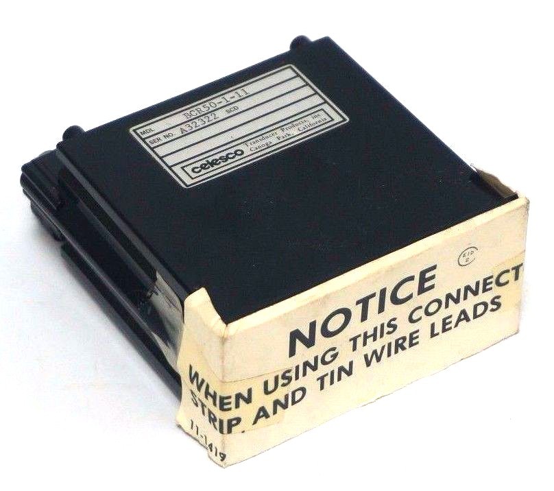 NEW CELESCO BCR50-1-11 PANEL METER BCR50111
