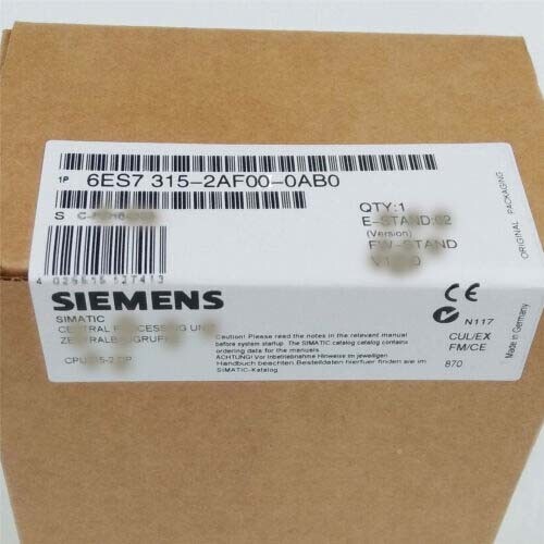 6ES7 315-2AF00-0AB0 NEW SIEMENS 6ES7315-2AF00-0AB0 SIMATIC S7-300 CPU 315 CPU