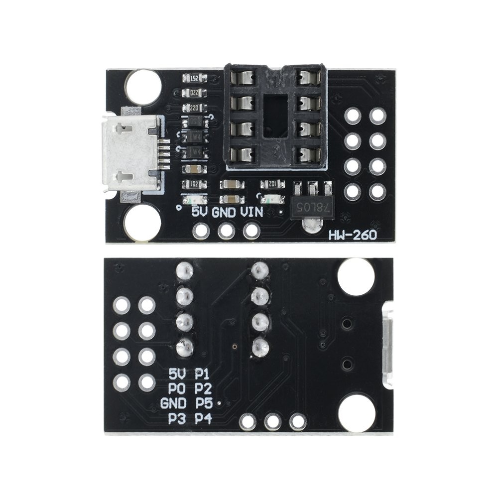 Development Programmer Board for ATtiny13A/ATtiny25/ATtiny45/ATtiny85