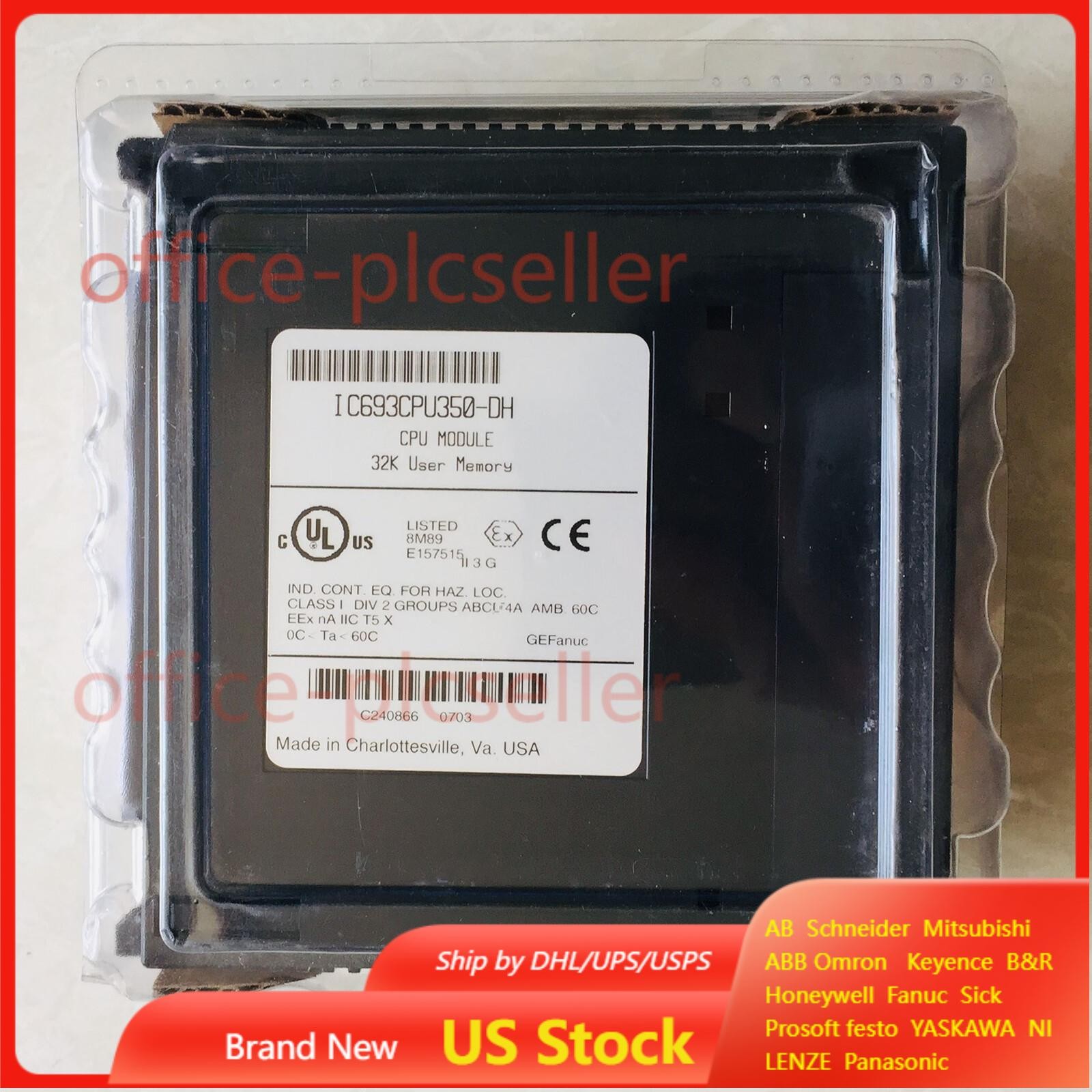 GE FANUC IC693CPU350-DH Module New One Fast Shipping US Free TAX