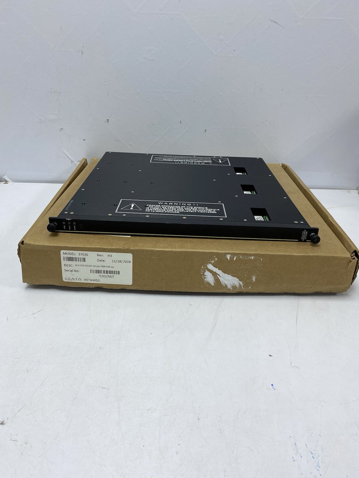 TRICONEX 3703E ISOLATED ANALOG INPUT MODULE Rev.H3 , 3000329-020