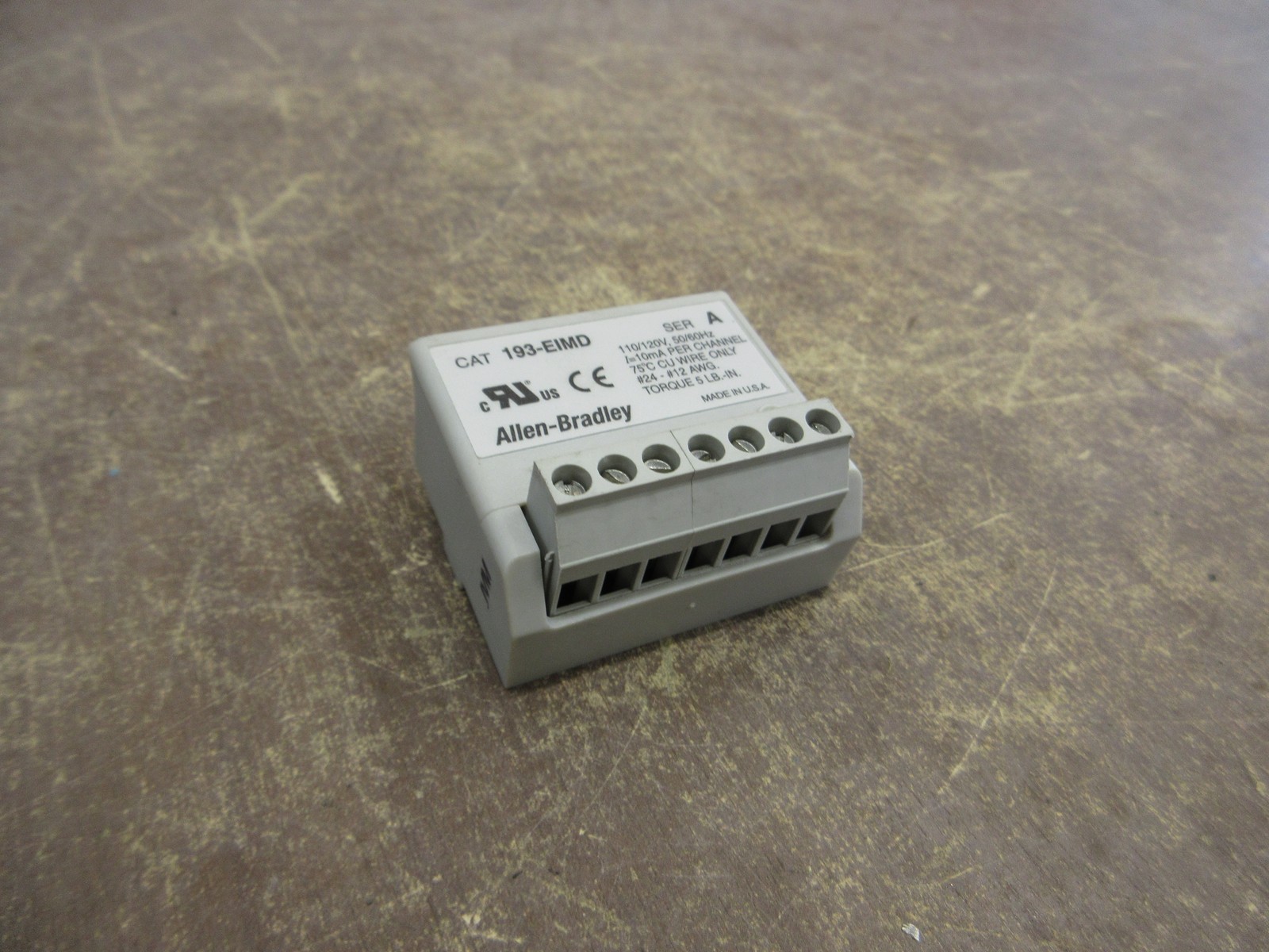 Allen-Bradley Input Interface Module 193-EIMD Ser. A 110/120V 50/60Hz Used