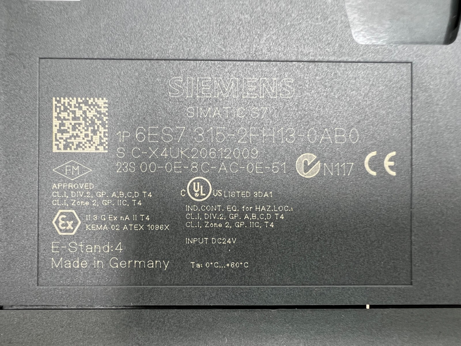 New Siemens 6ES7315-2FH13-0AB0 6ES7 315-2FH13-0AB0 SIMATIC CPU315F-2 PN/DP