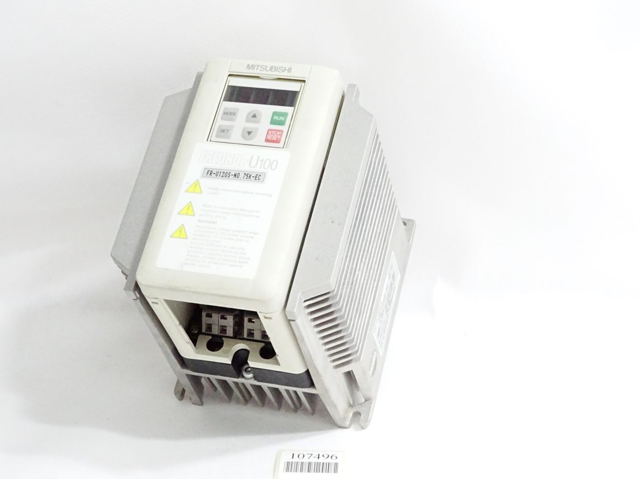 Mitsubishi Frequency Inverter Freqrol U100 FR-U120S-N0.75K-EC 0.75kW Faulty