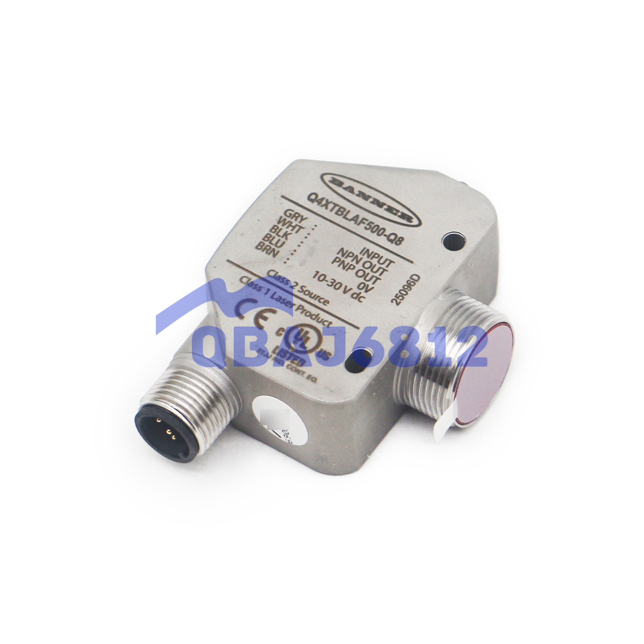 NEW BANNER Q4XTBLAF500-Q8 Laser Adjustable Field Range: 500 mm Input: 10-30 V dc