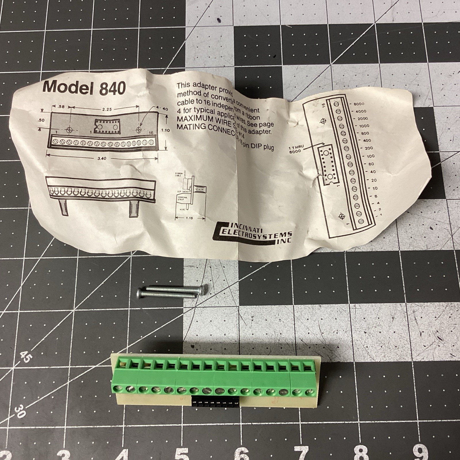 Cincinnati Electrosystems Model 840 Adapter (LPW74O)