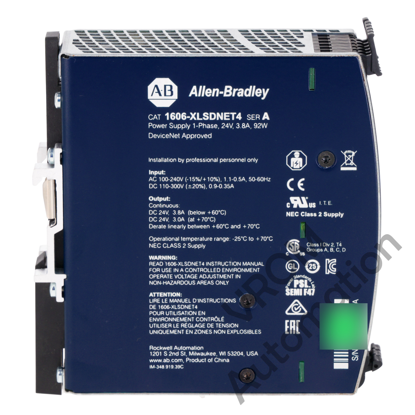 Surplus Allen Bradley 1606-XLSDNET4 A Power Supply