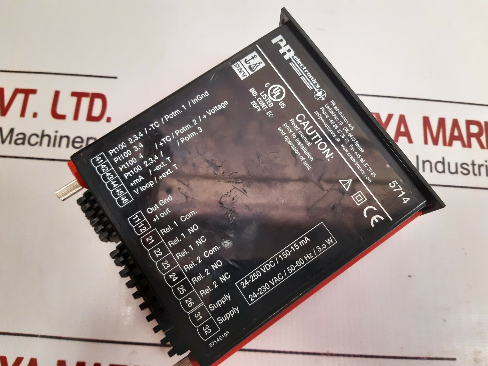 PR Electronics 5714 Programmable Controller 5714DSBS