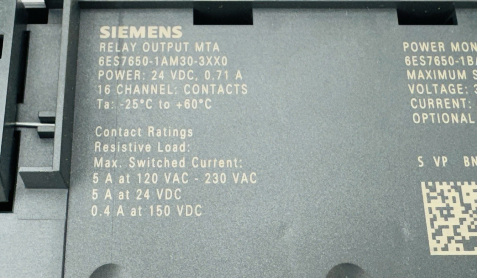 New! SIEMENS 6ES7650-1AM30-3XX0 16CH Terminal Block Relay Output MTA *WARRANTY*