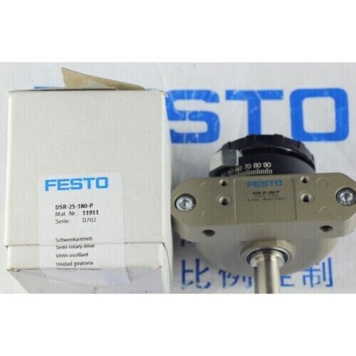 New Festo DSR-25-180-P 11911 DSR25180P Pneumatic Rotary Drive In Box
