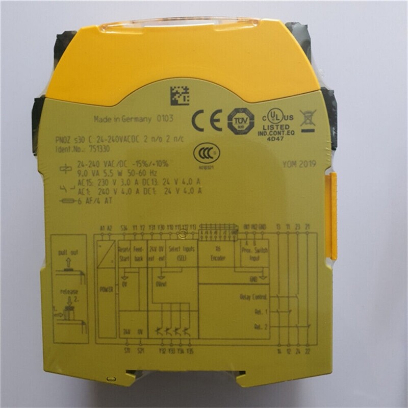 PILZ 751330 PNOZ s30 C 24-240VACDC 2n/o 2n/c Safety Relay Module