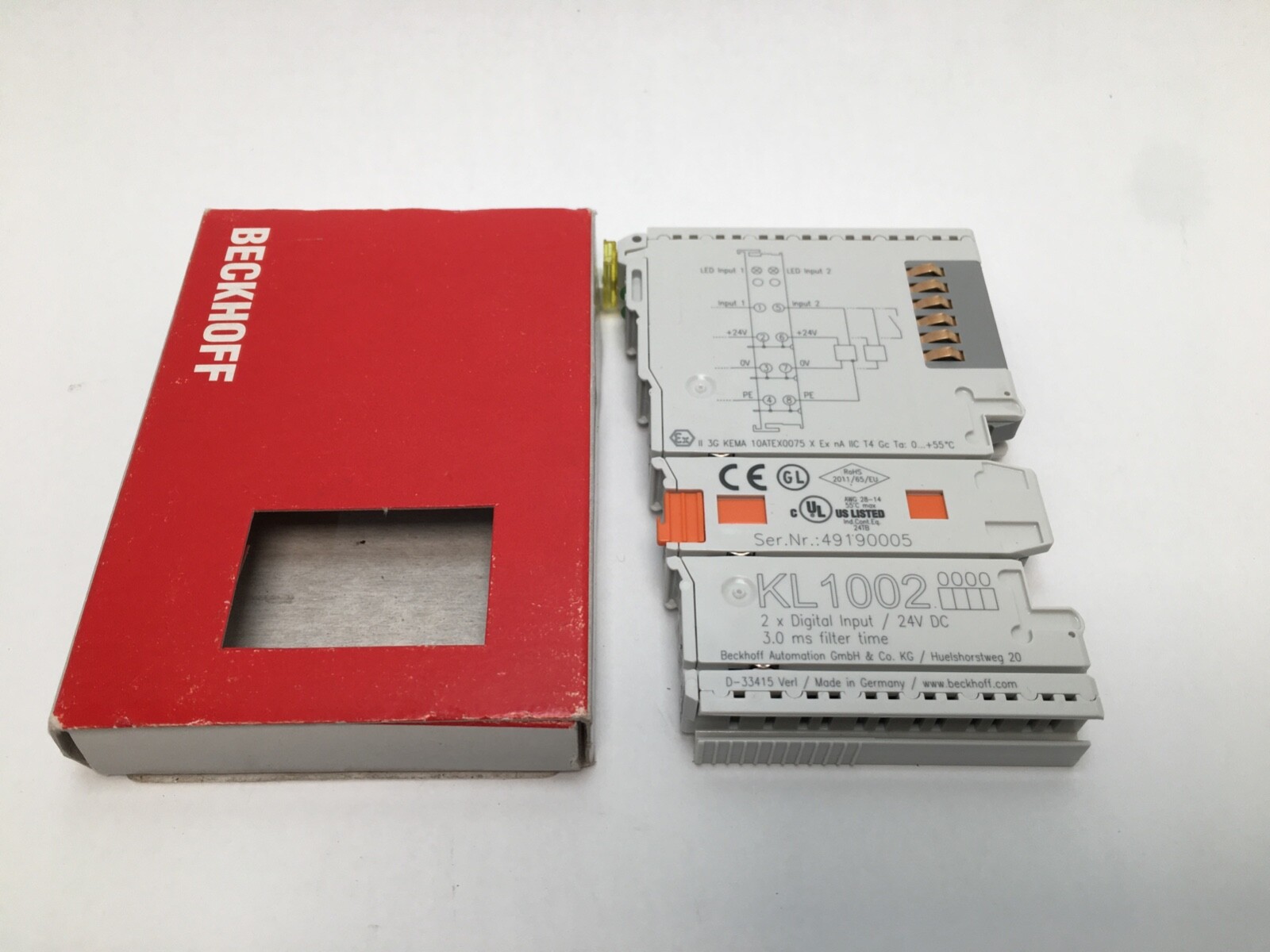 BECKHOFF KL1002 Programing Analog Output Terminal / Module KL 1002 Germany
