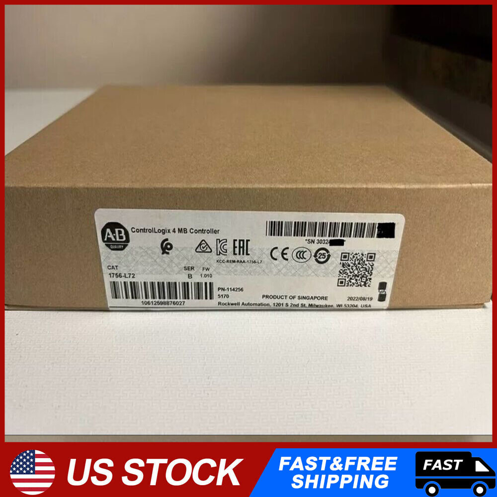 Allen-Bradley 1756-L72 ControlLogix 4MB Controller New Factory Sealed AB 1756L72