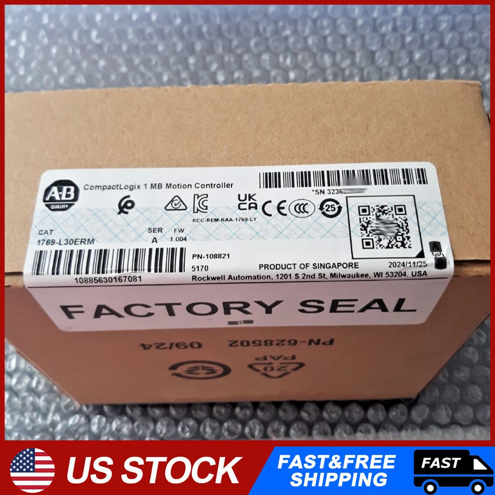 New Factory Sealed 1769-L30ERM CompactLogix 1MB Motion Controller 1769L30ERM
