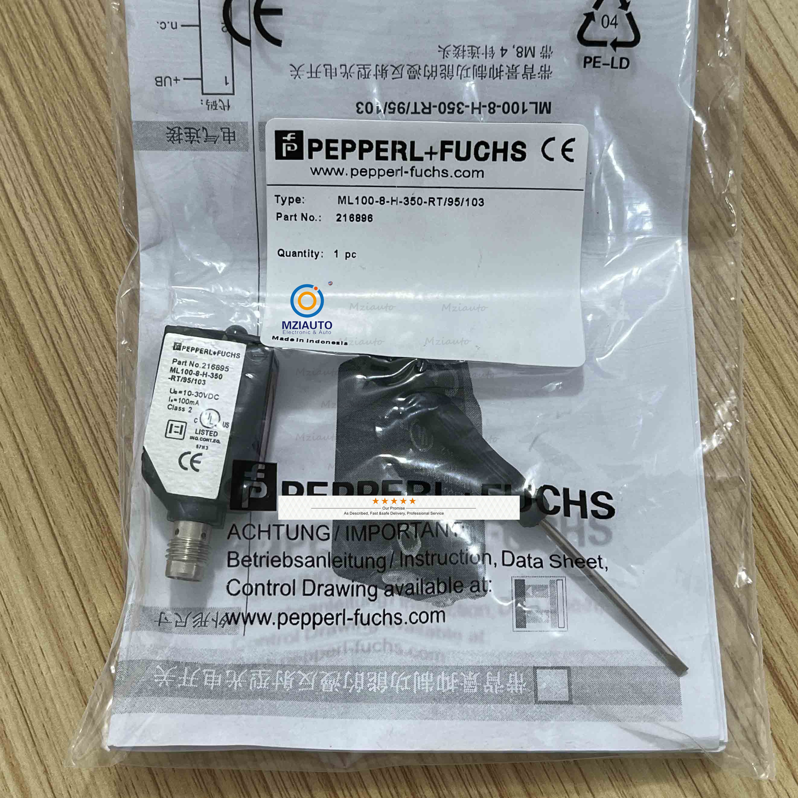 Background Suppression Sensor Switch For Pepperl+Fuchs ML100-8-H-350-RT/95/103