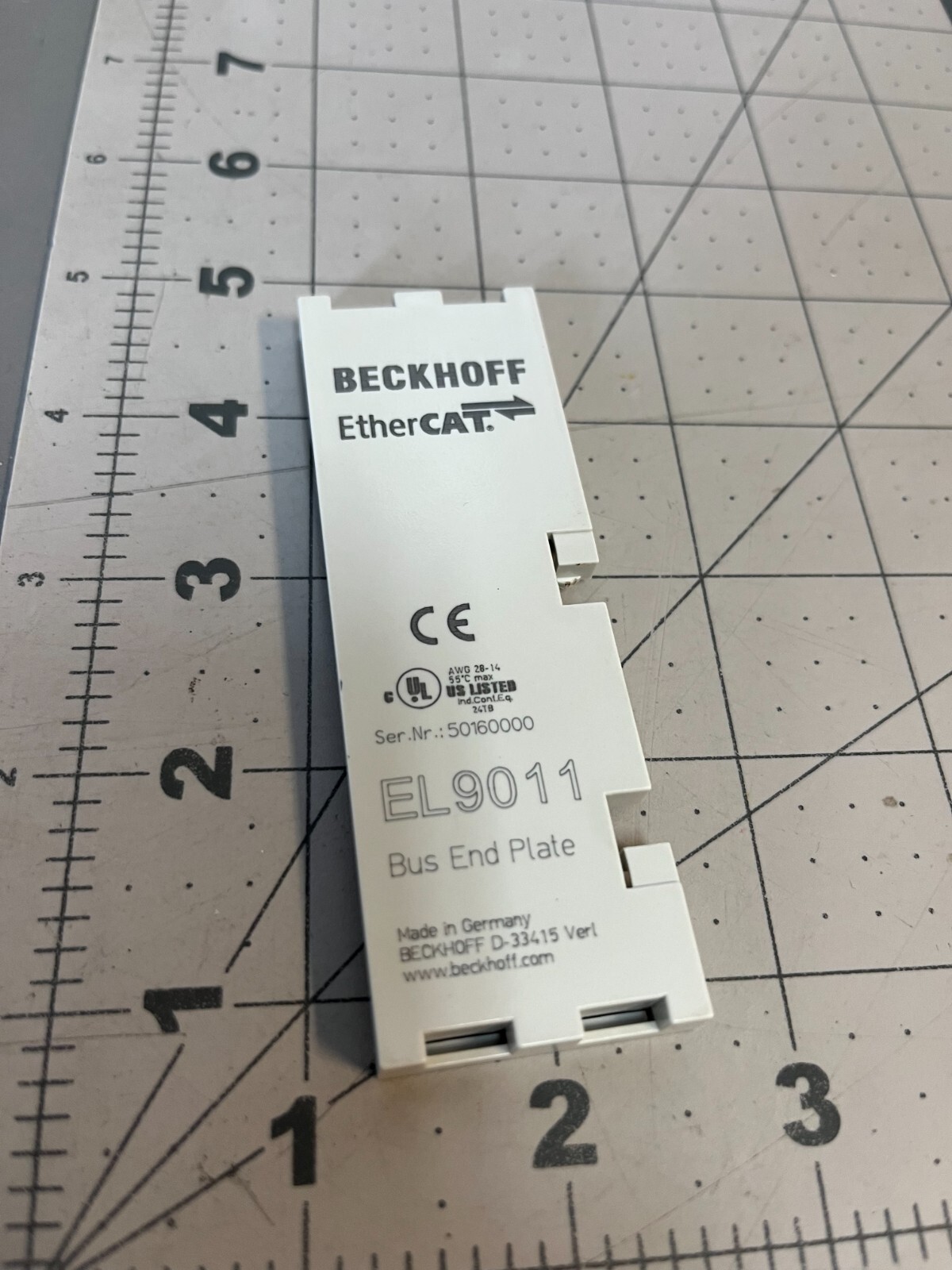 EL9011 New BECKHOFF EL 9011 Module Bus End Cover for E-bus Contacts US