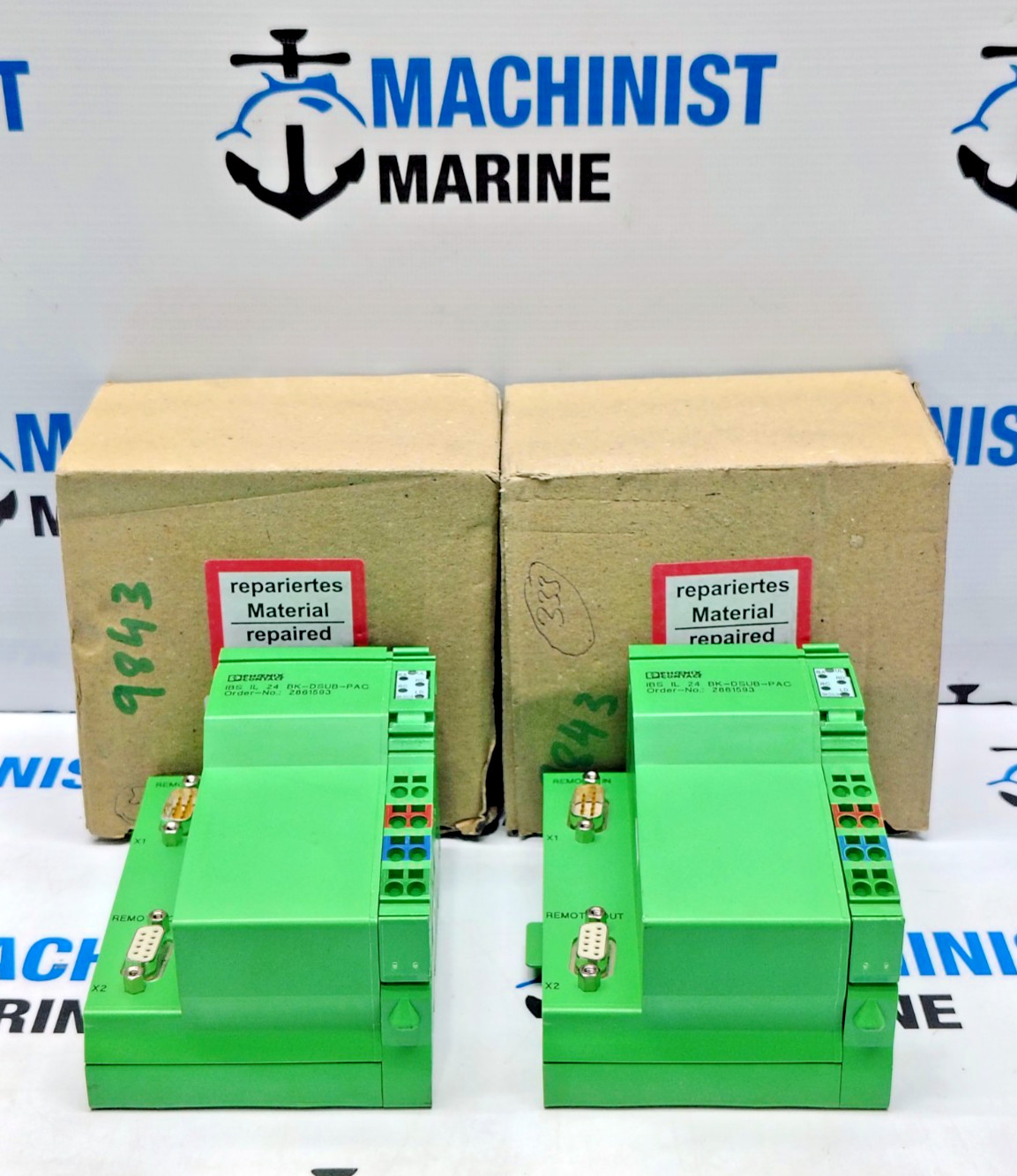 NEW PHOENIX CONTACT IBS IL 24 BK-DSUB-PAC 2861593 BUS COUPLER (LOT OF 2 PCS)