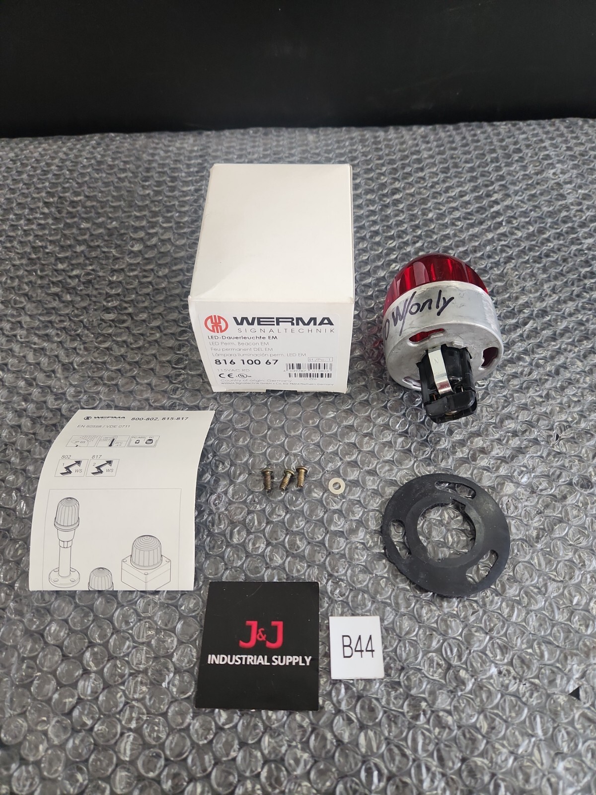WERMA SIGNALTECHNIK LED Permanent Beaxon EM 816 100 67 ⚡️🇺🇸 SHIP+WARRANTY