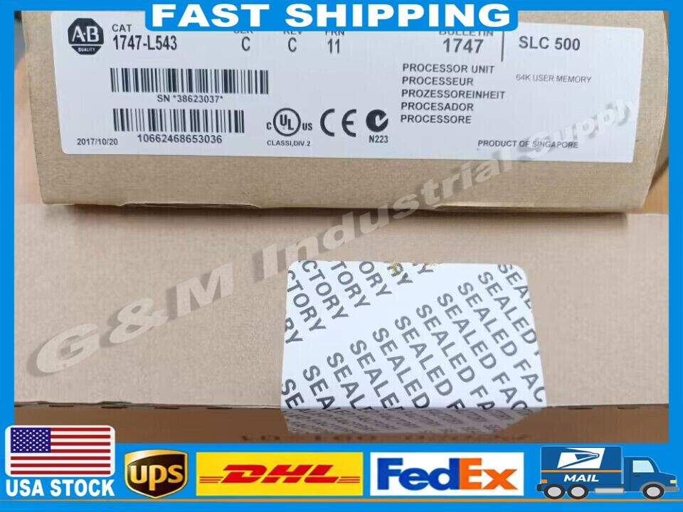 New Factory Sealed AB 1747-L543 /C SLC 500 5/04 CPU Processor Unit 1747-L543
