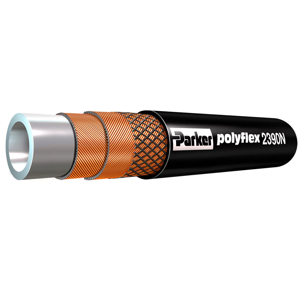 PARKER POLYFLEX, High Pressure Hydraulic Hose 2390N-04V10, 59″ LONG, 1/4″