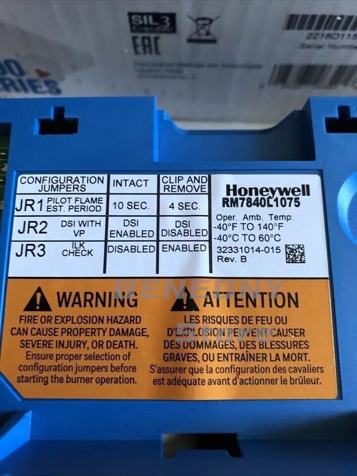 One Honeywell RM7840L1075 Burner Control RM7840L1075 Expedited Shipping