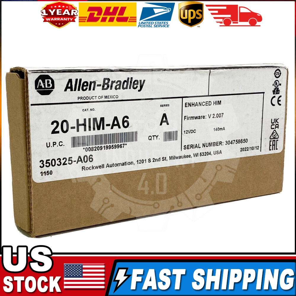 Allen Bradley 20-HIM-A6 PowerFlex HIM FW V 2.007 USA US Free Tax