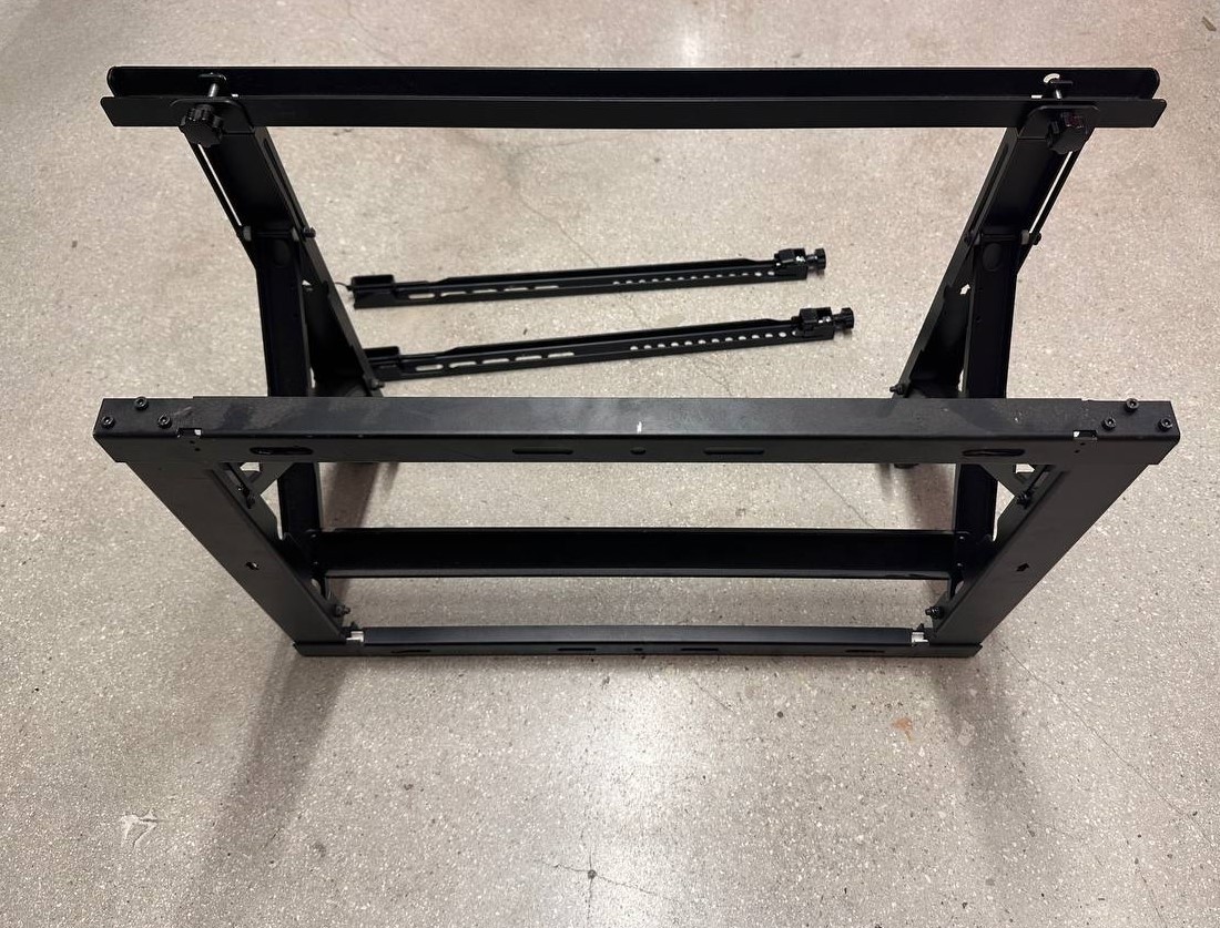 Black Pop-Out Wall Mount for Flat Panel Display, Monitor, TV