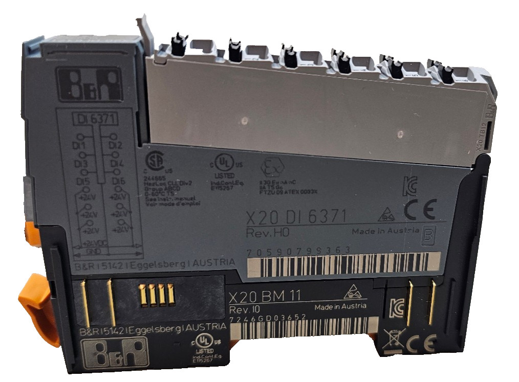 New B&R Automation X20DI6371 Digital Input Module X20 DI 6371 Rev.H0 X20BM11
