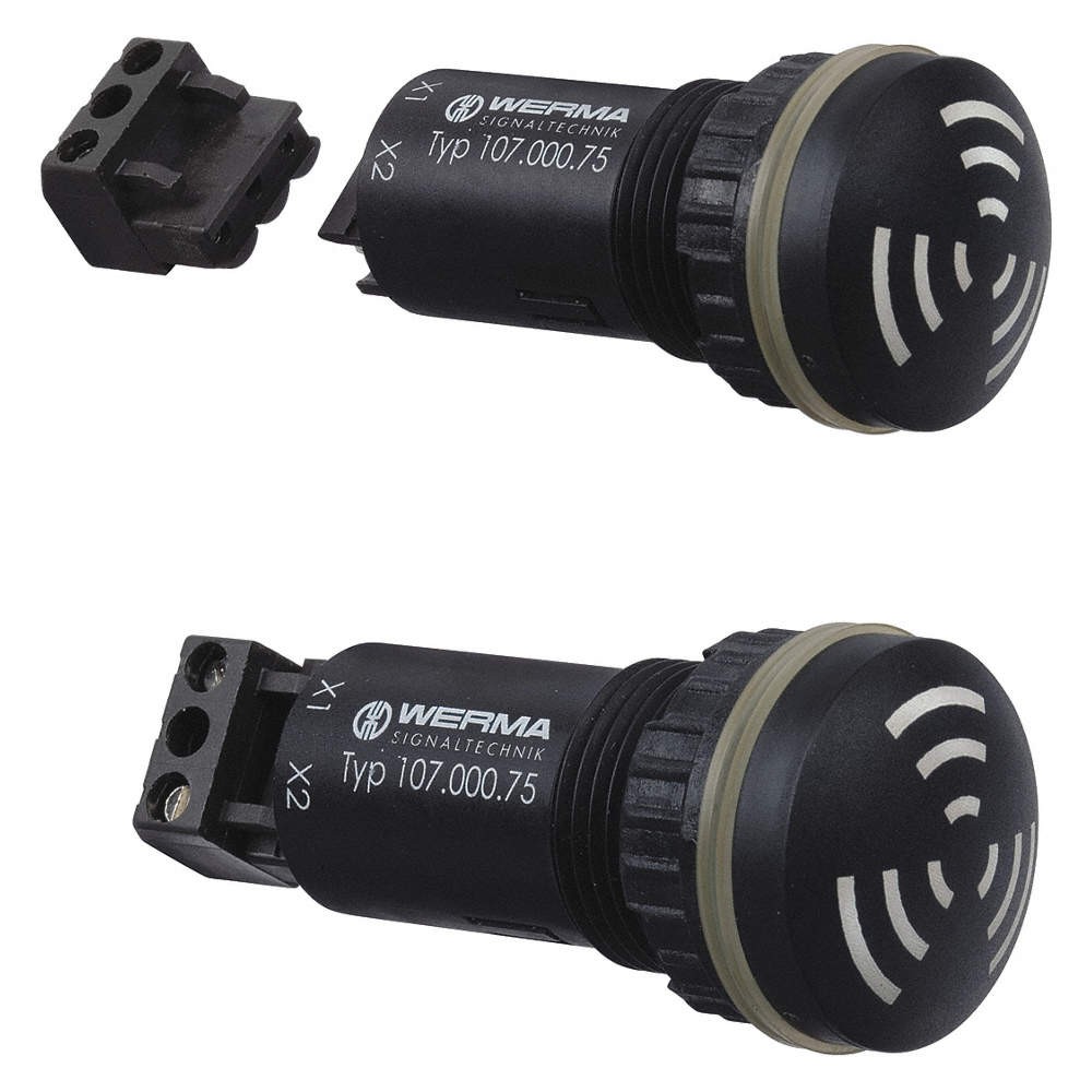 WERMA 10700060 Audible Alarm,28 mm,115 to 230V AC/DC 792XV9