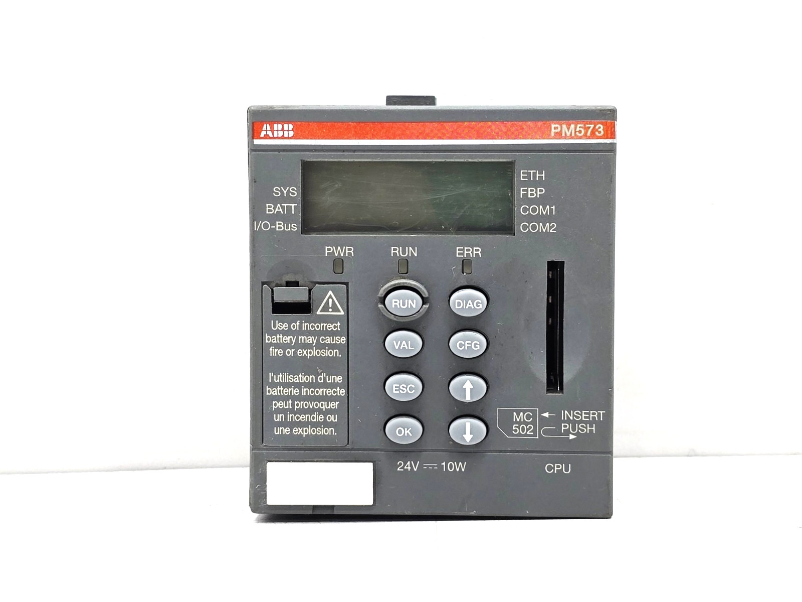 ABB PM573-ETH 1SAP130300R0271 CPU 512KB ETHERNET